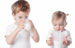 С какого возраста можно пить молоко ребенку